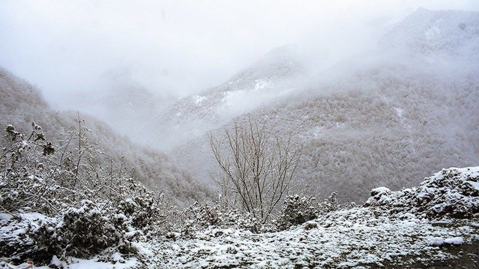  بارش برف در ارتفاعات گیلان 