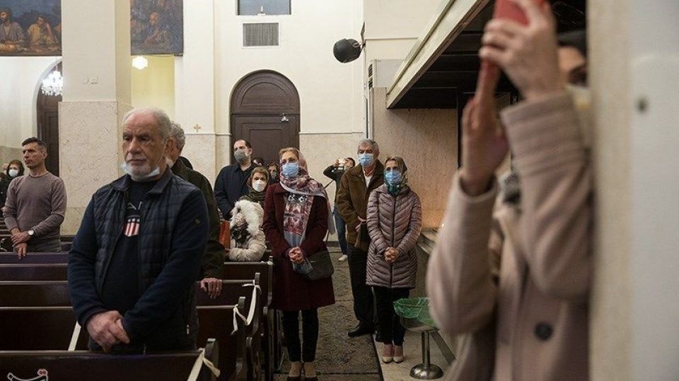 مراسم آغاز سال نو میلادی در کلیسای سرکیس مقدس