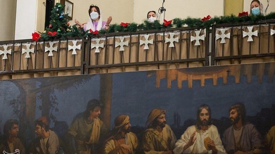 مراسم آغاز سال نو میلادی در کلیسای سرکیس مقدس