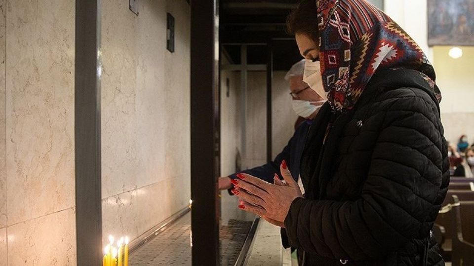 مراسم آغاز سال نو میلادی در کلیسای سرکیس مقدس