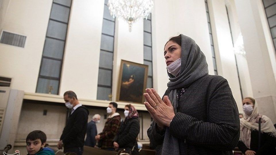 مراسم آغاز سال نو میلادی در کلیسای سرکیس مقدس