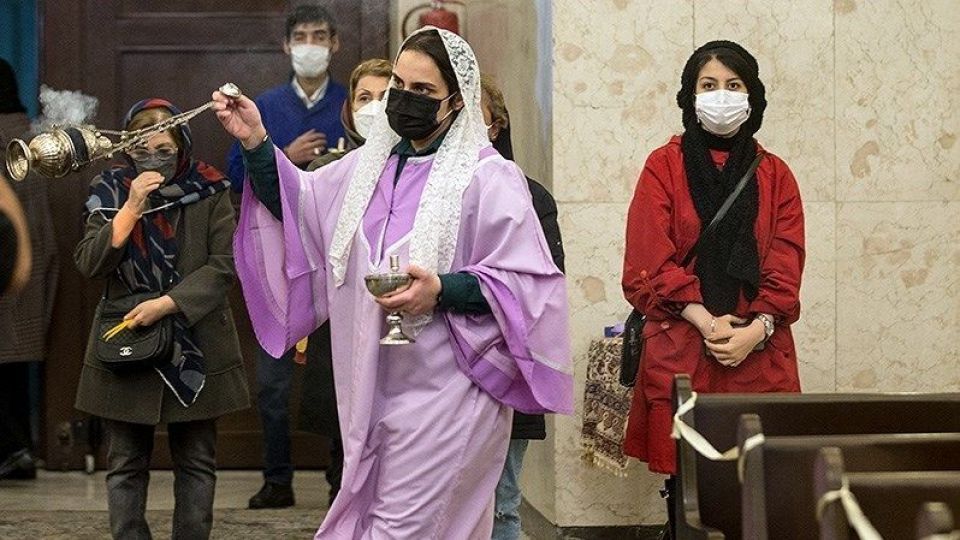 مراسم آغاز سال نو میلادی در کلیسای سرکیس مقدس