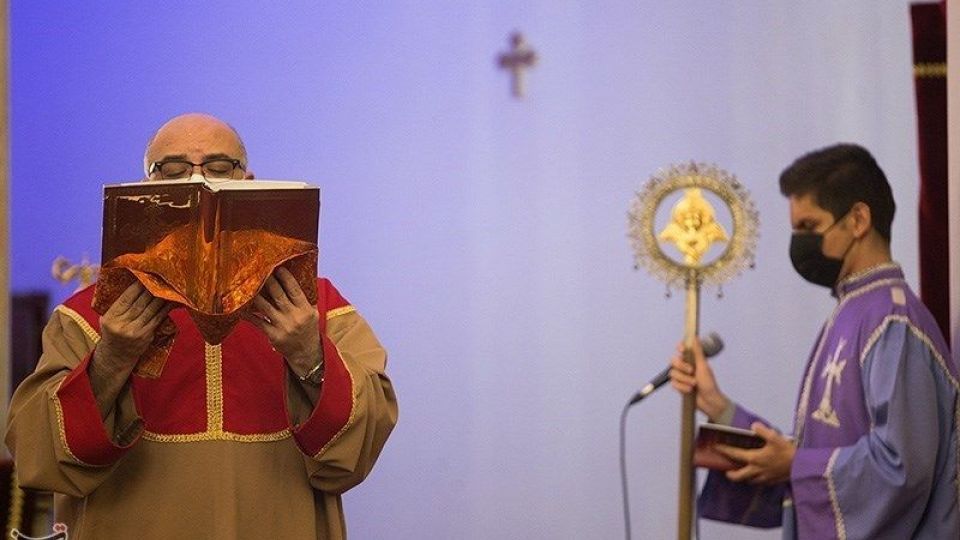 مراسم آغاز سال نو میلادی در کلیسای سرکیس مقدس