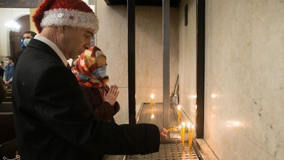 مراسم آغاز سال نو میلادی در کلیسای سرکیس مقدس