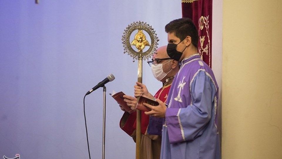 مراسم آغاز سال نو میلادی در کلیسای سرکیس مقدس