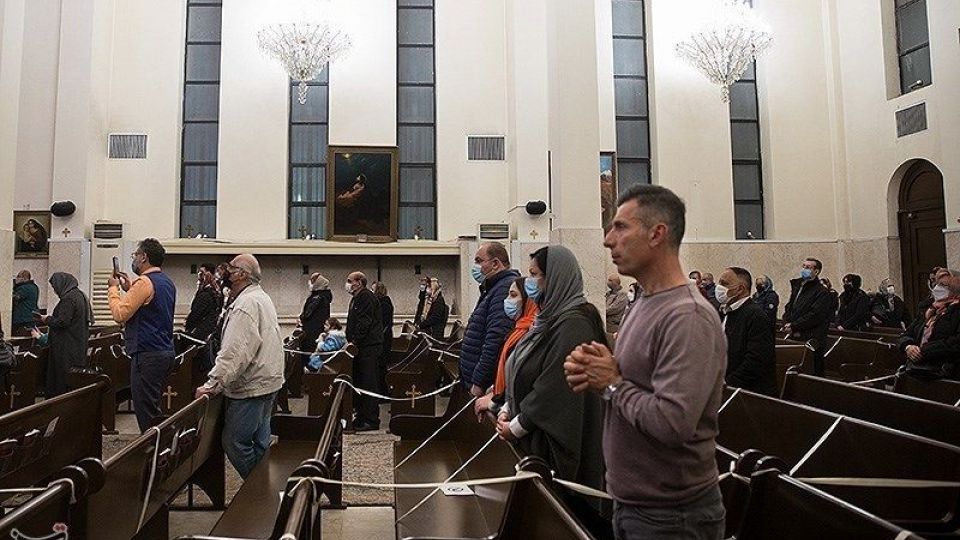 مراسم آغاز سال نو میلادی در کلیسای سرکیس مقدس