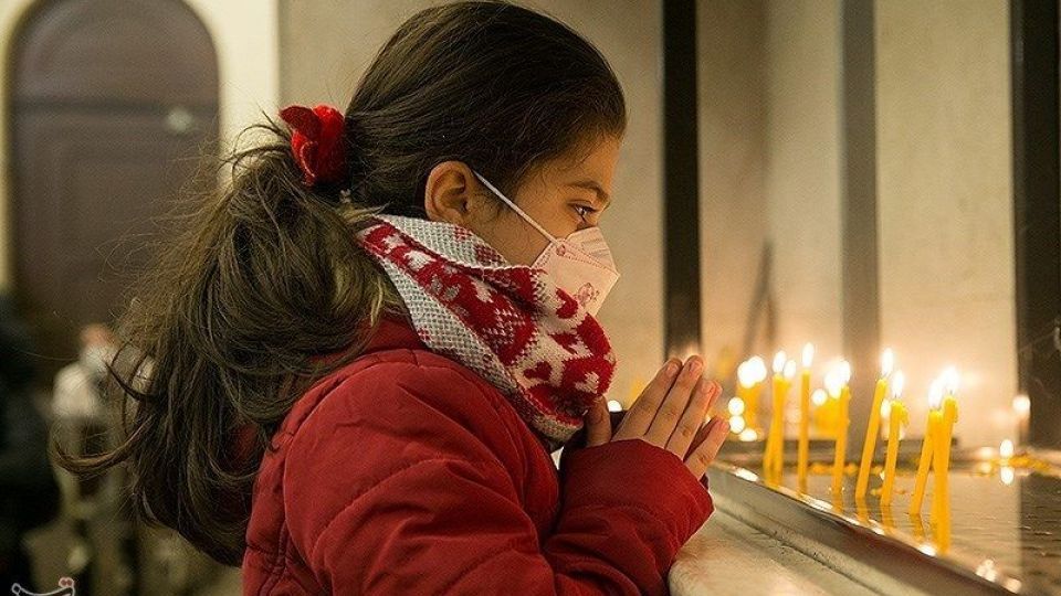 مراسم آغاز سال نو میلادی در کلیسای سرکیس مقدس