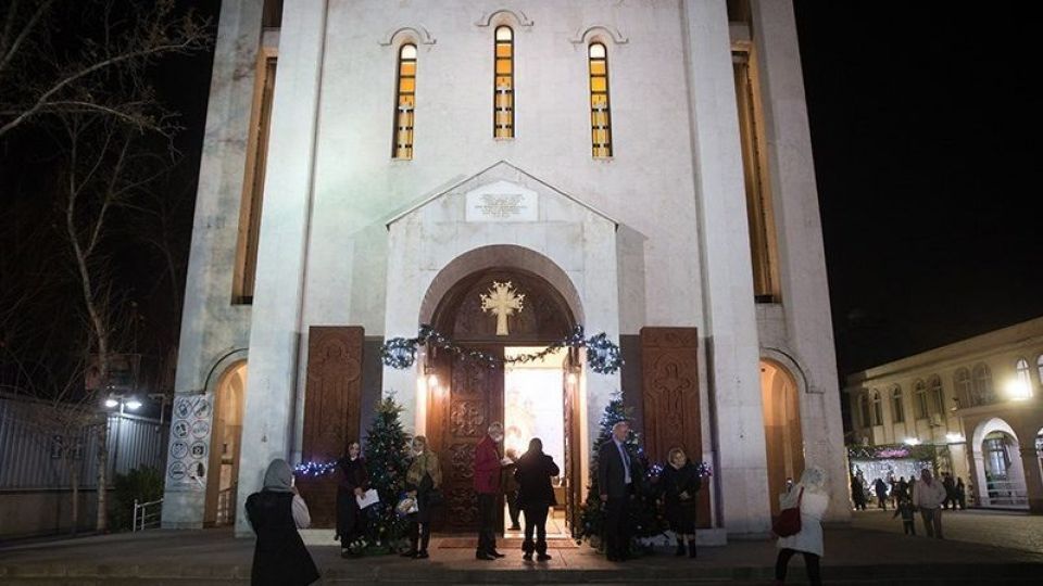 مراسم آغاز سال نو میلادی در کلیسای سرکیس مقدس