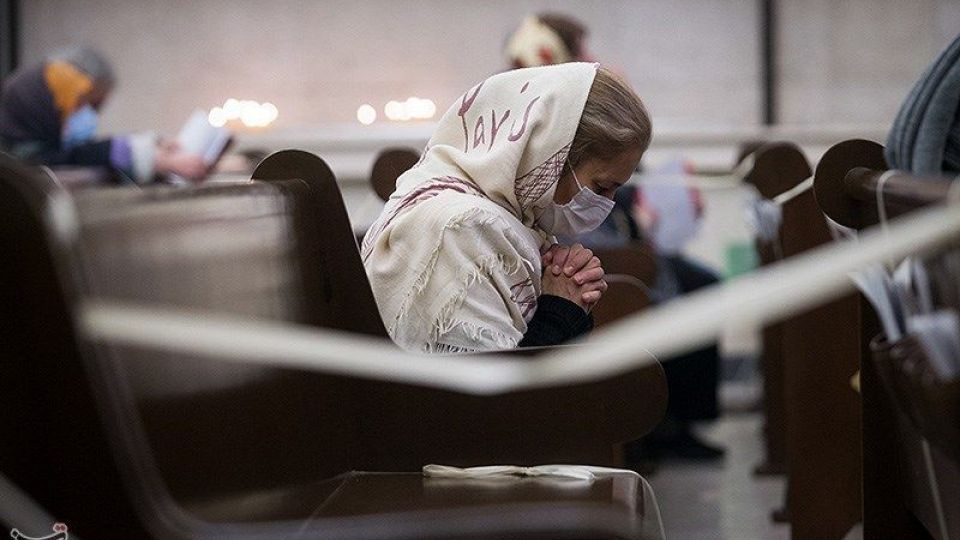 مراسم آغاز سال نو میلادی در کلیسای سرکیس مقدس