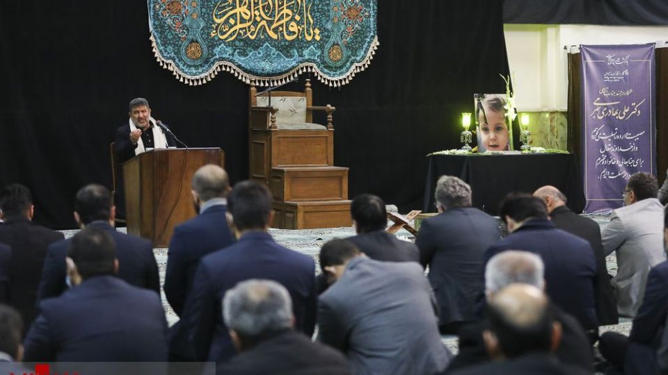 مراسم یادبود فرزند سخنگوی دولت