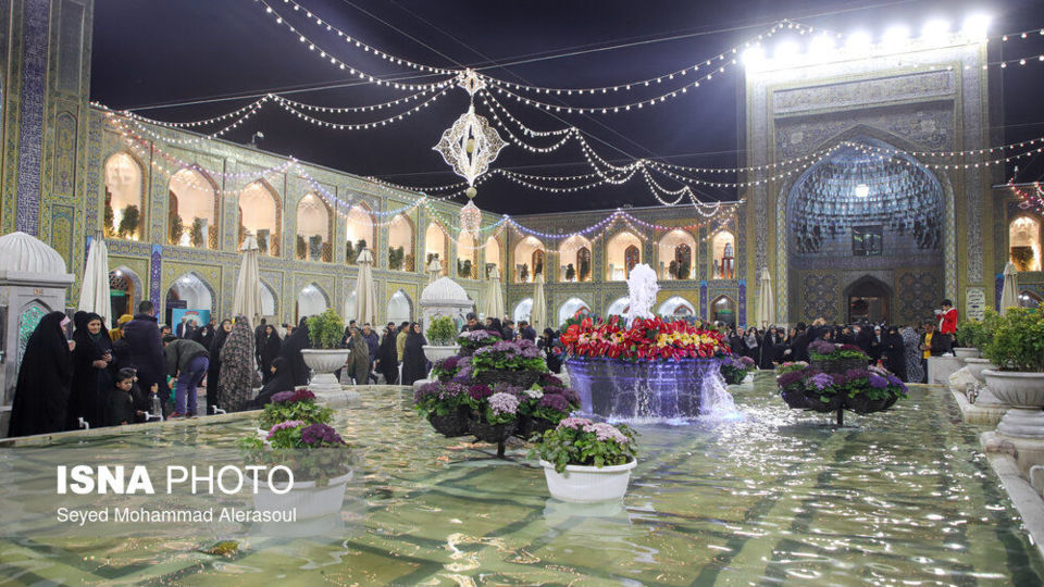 حال و هوای حرم مطهر رضوی در اعیاد شعبانیه