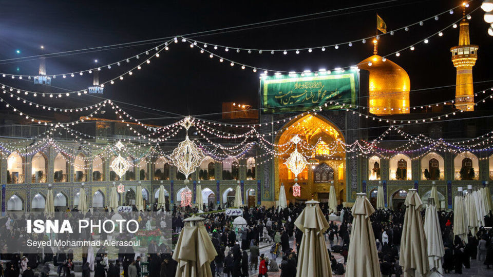 حال و هوای حرم مطهر رضوی در اعیاد شعبانیه