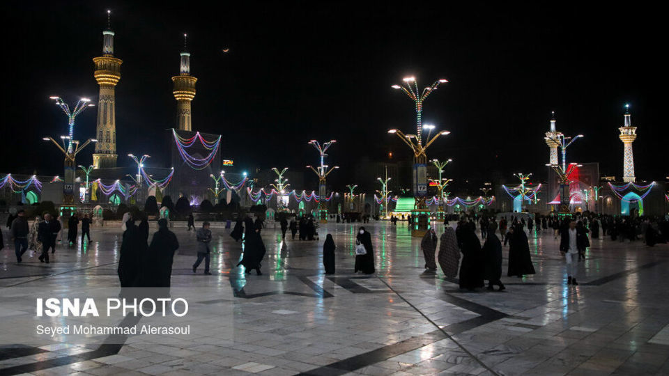 حال و هوای حرم مطهر رضوی در اعیاد شعبانیه