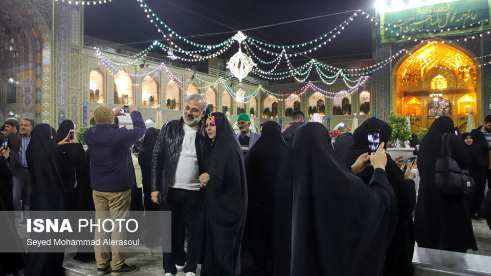 حال و هوای حرم مطهر رضوی در اعیاد شعبانیه