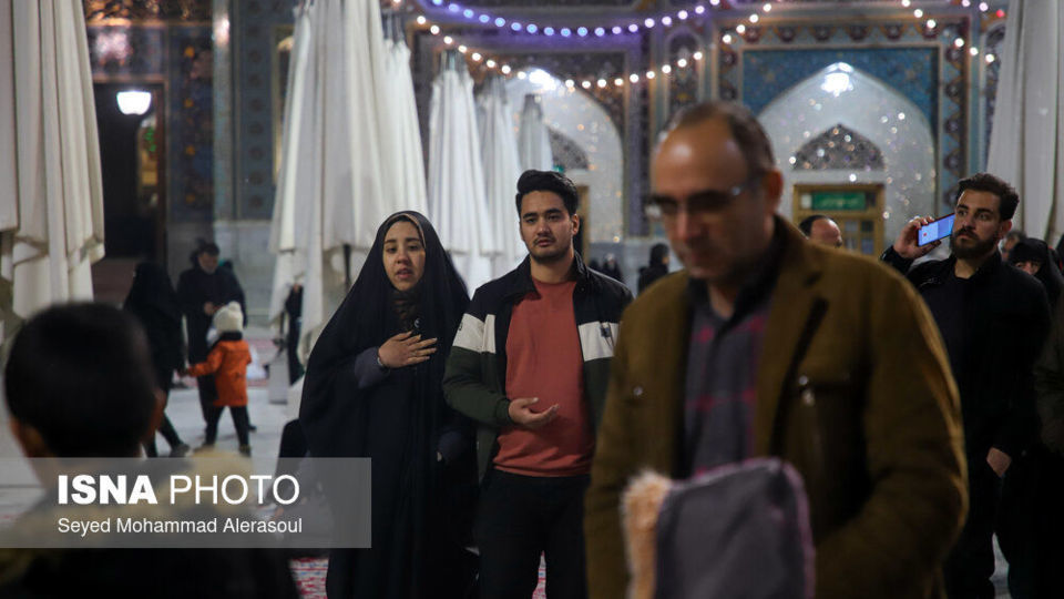 حال و هوای حرم مطهر رضوی در اعیاد شعبانیه