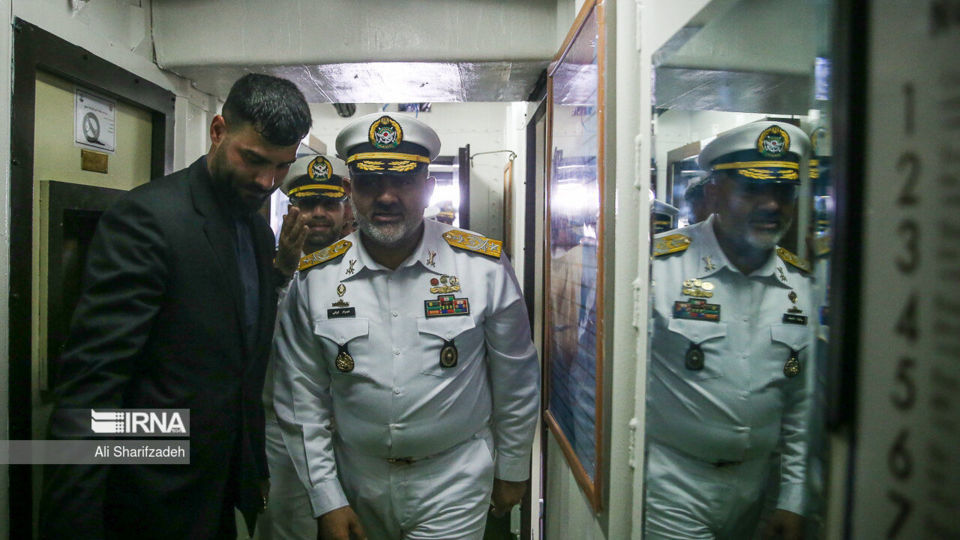 vاستقبال فرمانده نیروی دریایی از دریانوردان ایرانی