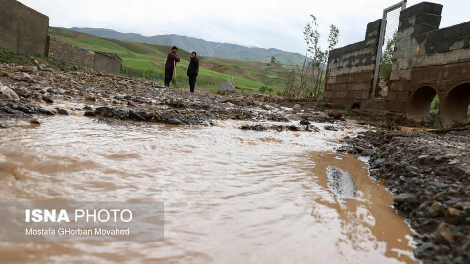 خسارت سیل به برخی روستاهای شهرستان اهر