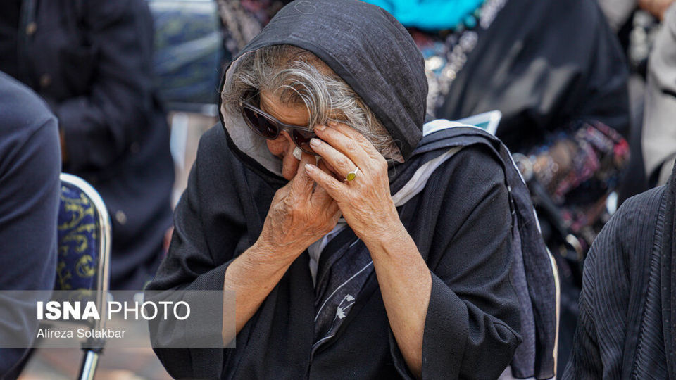 مراسم تشییع پیکر فریماه فرجامی