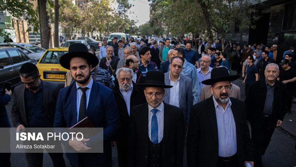 تجمع یهودیان تهران در محکومیت جنایات رژیم صهیونیستی و حمایت از مردم فلسطین