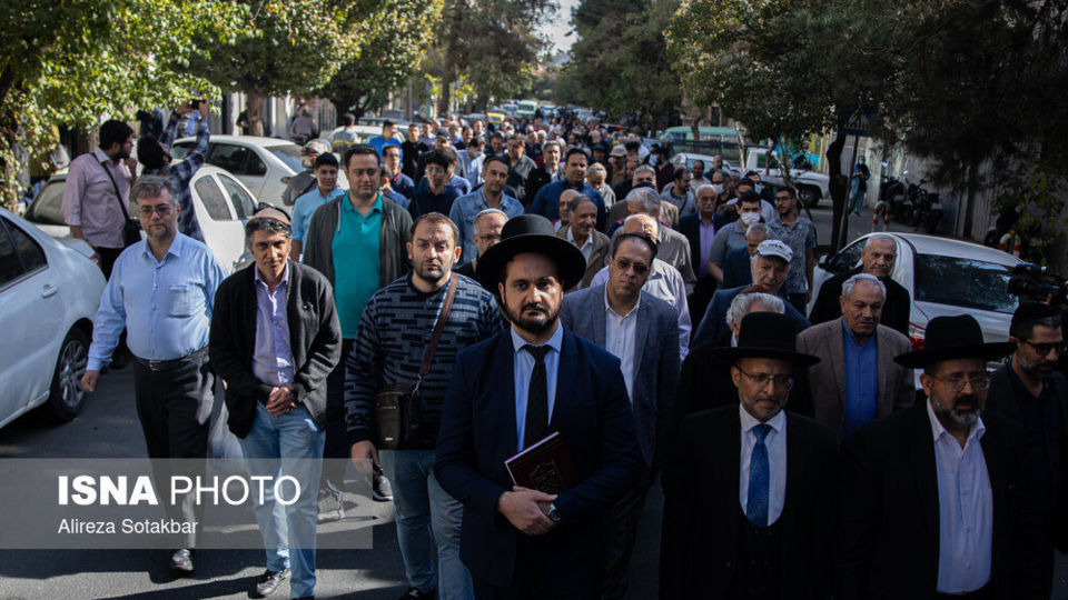 تجمع یهودیان تهران در محکومیت جنایات رژیم صهیونیستی و حمایت از مردم فلسطین