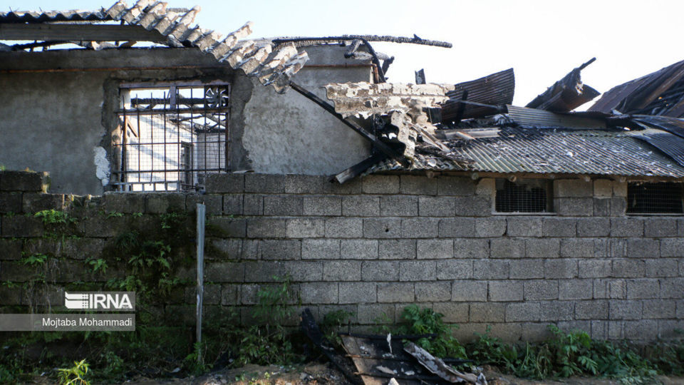 آتش سوزی کمپ ترک اعتیاد در لنگرود