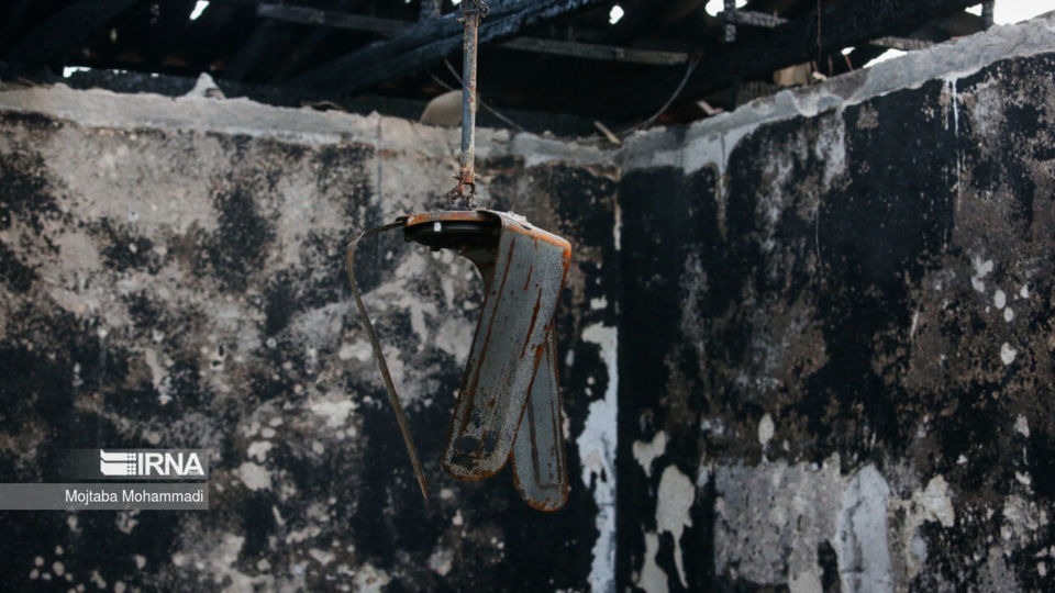 آتش سوزی کمپ ترک اعتیاد در لنگرود