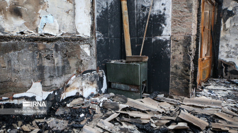 آتش سوزی کمپ ترک اعتیاد در لنگرود