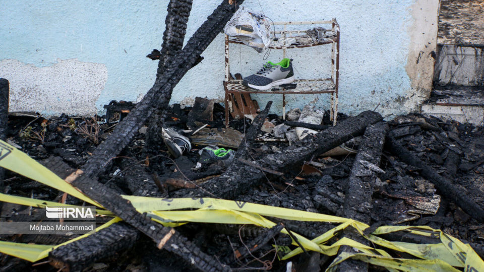 آتش سوزی کمپ ترک اعتیاد در لنگرود