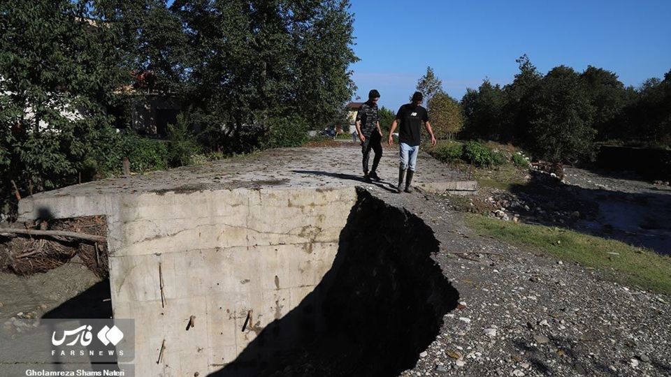 خسارت سیل پاییزی در مازندران