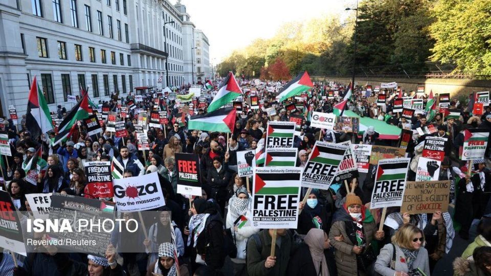 تظاهرات ضد صهیونیستی در لندن