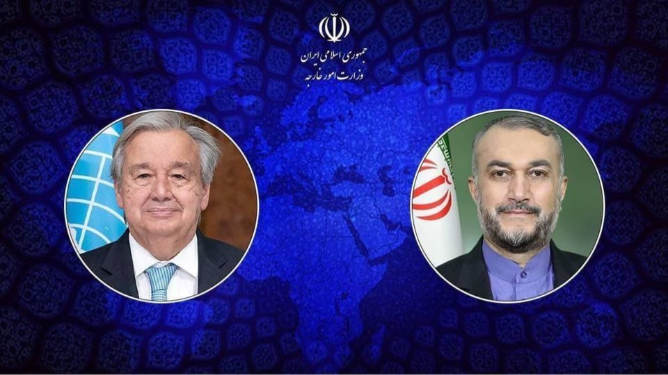 درخواست امیرعبداللهیان از دبیرکل سازمان ملل درباره حمله تروریستی اسرائیل درخواست امیرعبداللهیان از دبیرکل سازمان ملل درباره حمله تروریستی اسرائیل