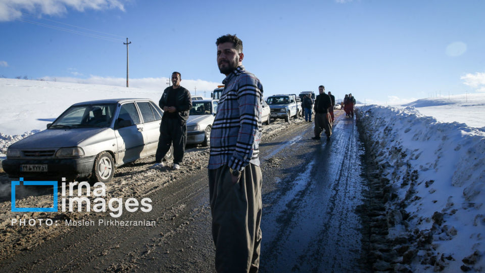 برف و کولاک در کردستان