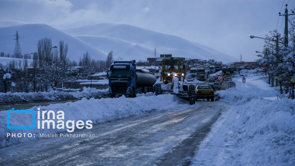 برف و کولاک در کردستان