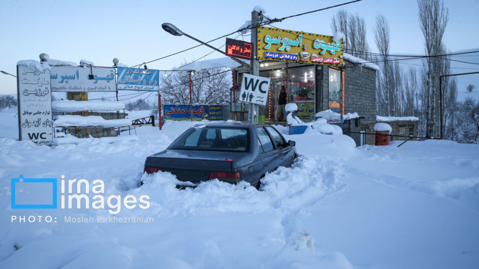 برف و کولاک در کردستان