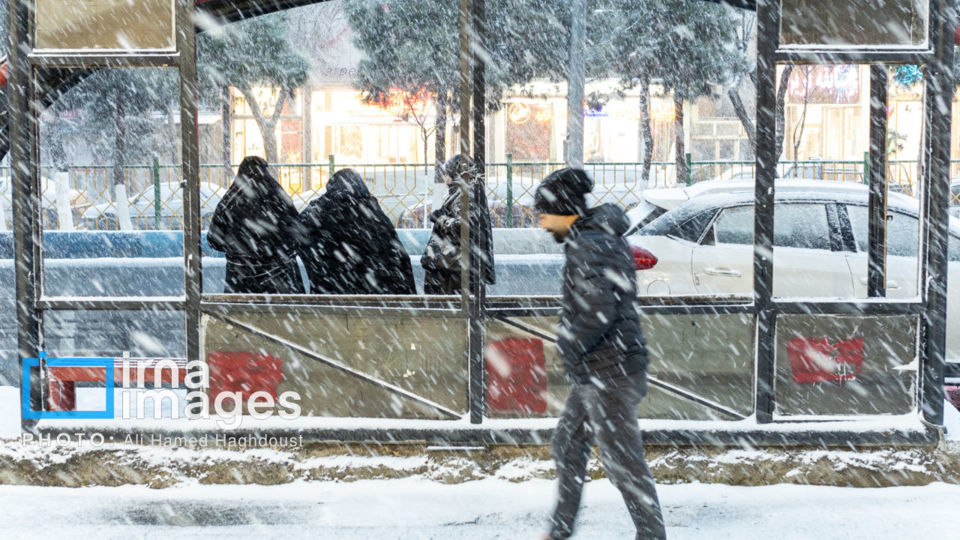 تن‌پوش سفید زمستان بر تن تبریز