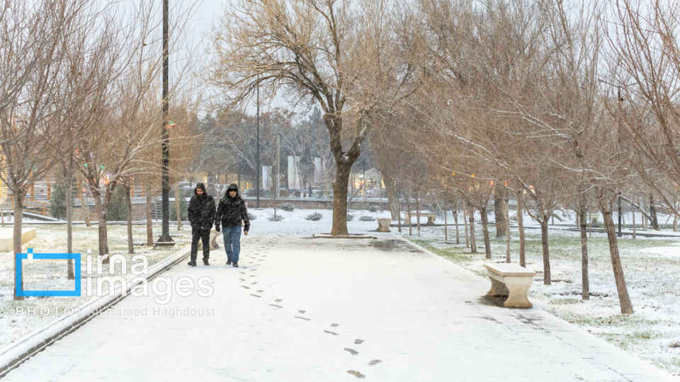 تن‌پوش سفید زمستان بر تن تبریز