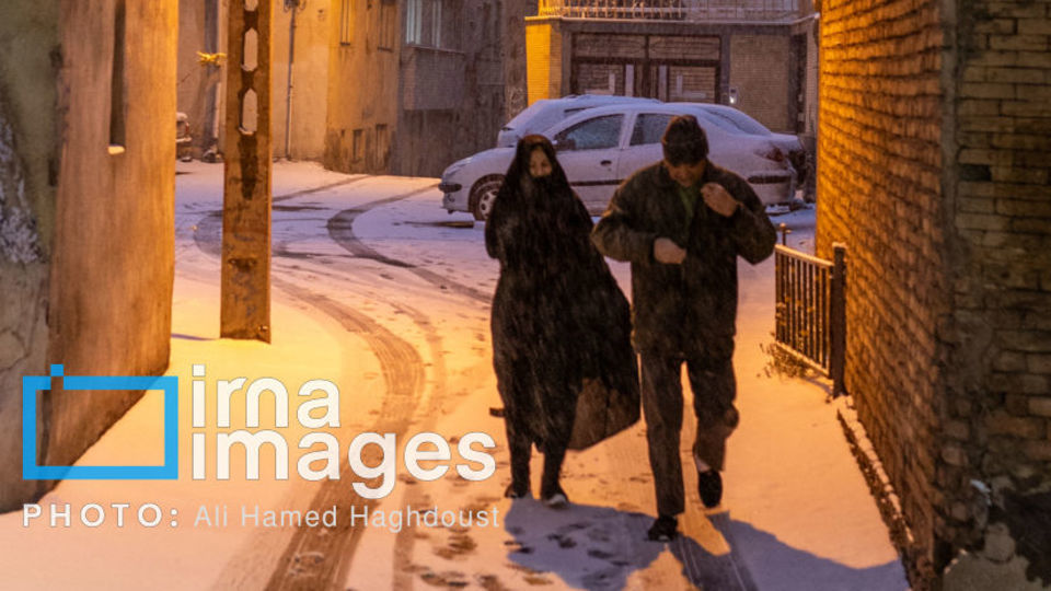 تن‌پوش سفید زمستان بر تن تبریز