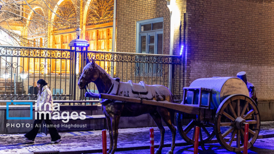 تن‌پوش سفید زمستان بر تن تبریز