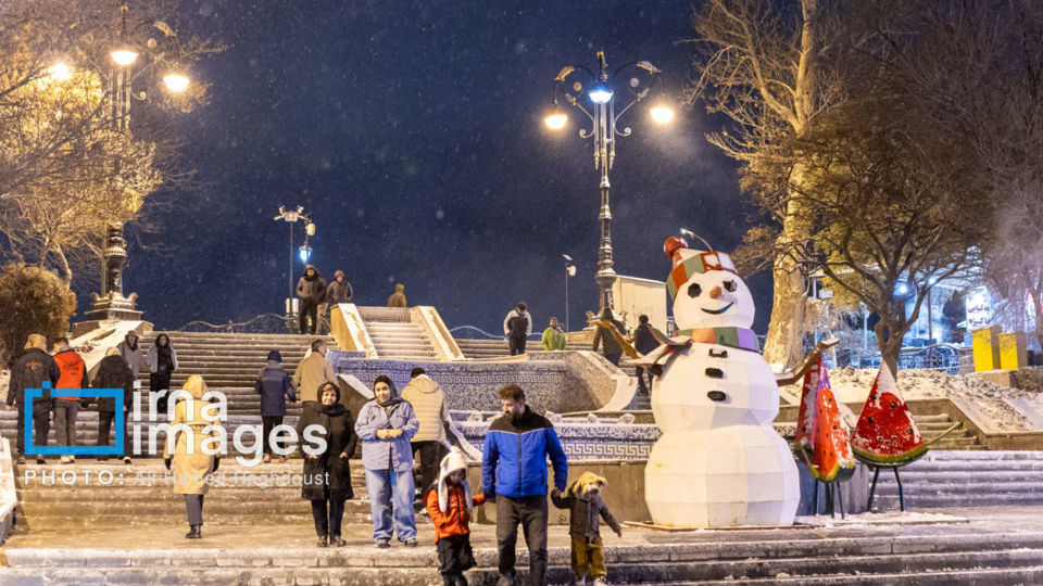 تن‌پوش سفید زمستان بر تن تبریز