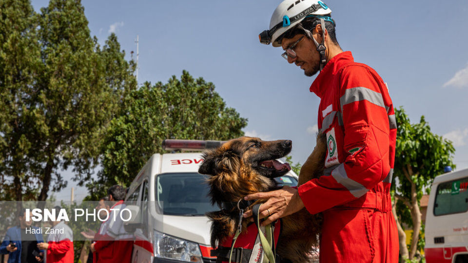 مانور سازمان امداد و نجات و مدیرت بحران