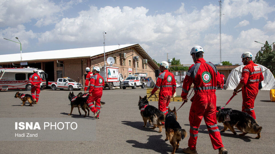 مانور سازمان امداد و نجات و مدیرت بحران