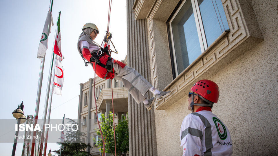 مانور سازمان امداد و نجات و مدیرت بحران