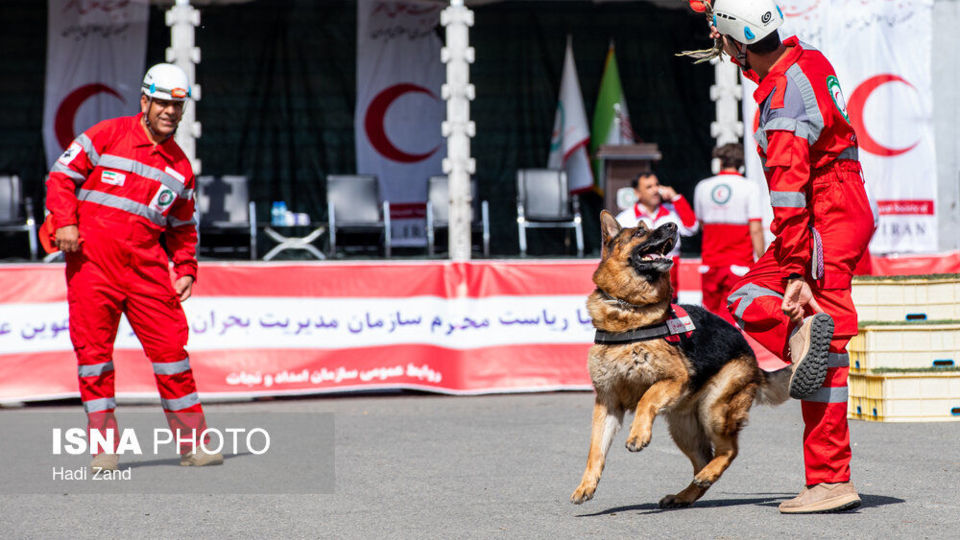 مانور سازمان امداد و نجات و مدیرت بحران
