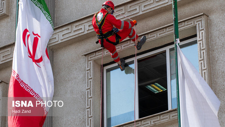 مانور سازمان امداد و نجات و مدیرت بحران