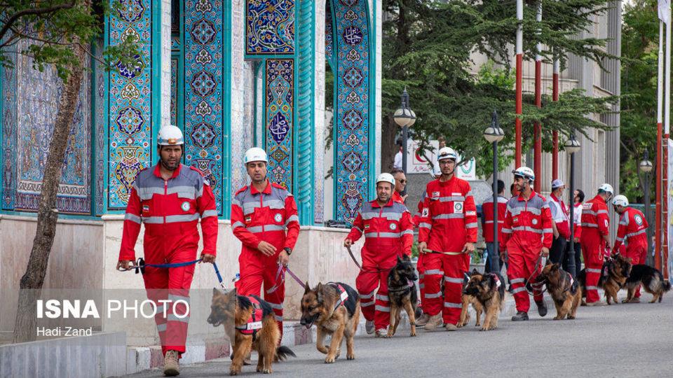 مانور سازمان امداد و نجات و مدیرت بحران