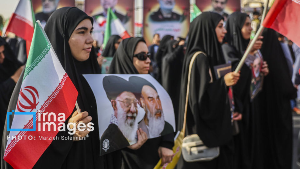 تشییع شهدای اقتدار در تهران