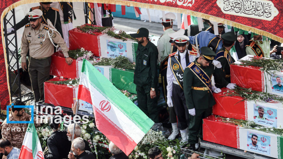 تشییع شهدای اقتدار در تهران