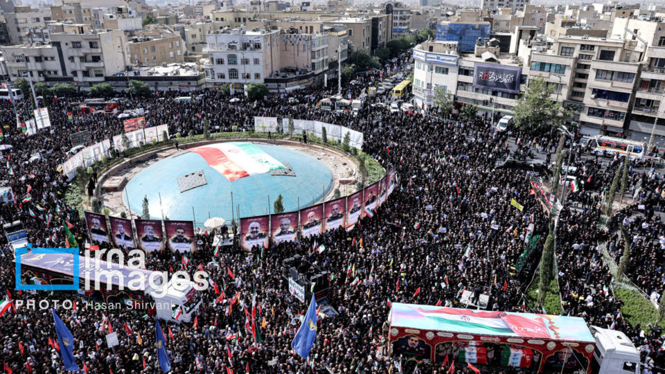 تشییع شهدای اقتدار در تهران