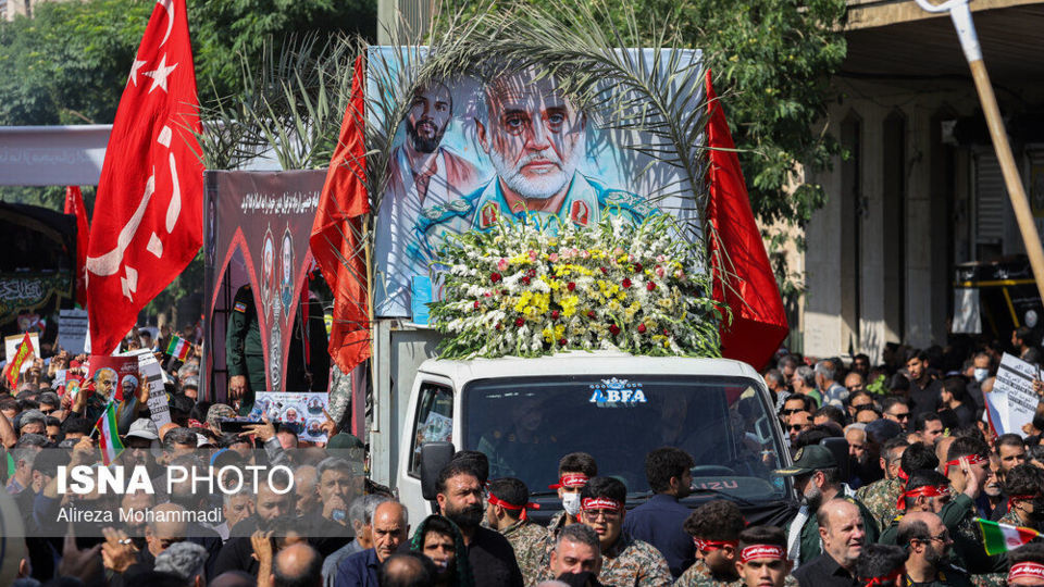 تشییع پیکر شهید سردار «غلامعلی رشید» در دزفول