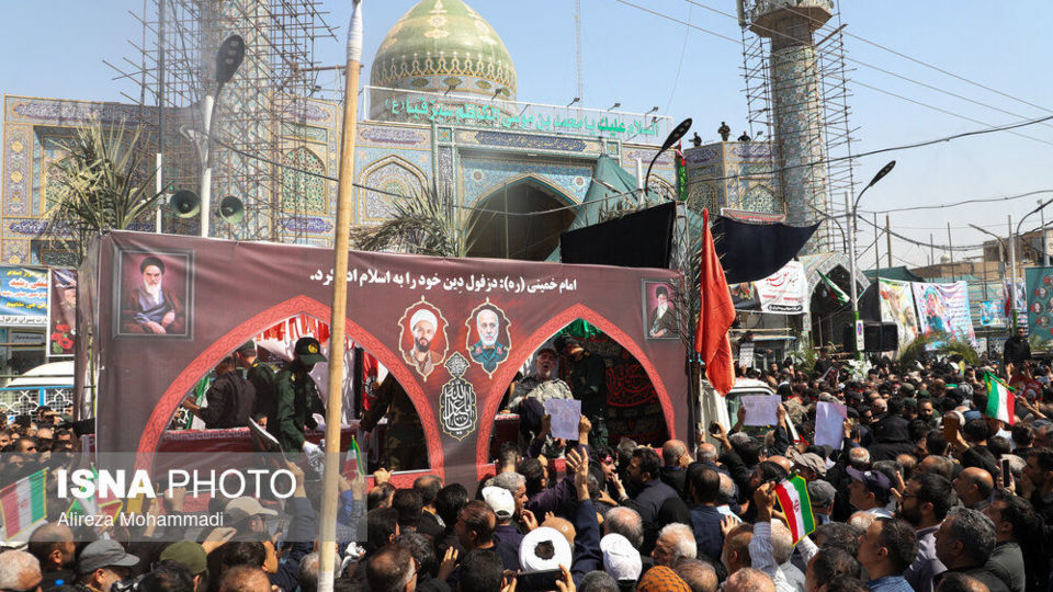 تشییع پیکر شهید سردار «غلامعلی رشید» در دزفول